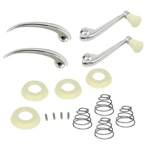 Vw Bug Window Winder / Door Handle Kit. To 1966, Ivory Trim - Picture 1 of 1