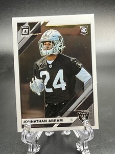 2019 JOHNATHAN ABRAM RC DONRUSS OPTIC FOOTBALL Las Vegas Raiders #111