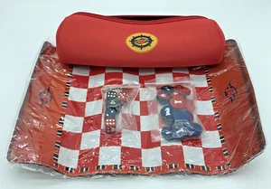 Disney Cruise Line Game Pouch Bag Red Chess Backgammon Beach Kid Dice Mickey NEW - Picture 1 of 14