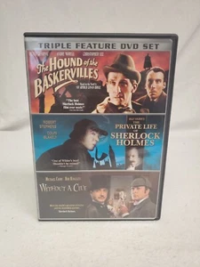 Sherlock Holmes-Triple Feature DVD Set 📦 - Picture 1 of 7