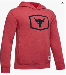 NEW Under Armour UA Boy's Brahma Bull Graphic Project Rock Hoodie Youth XSMALL - Picture 1 of 1