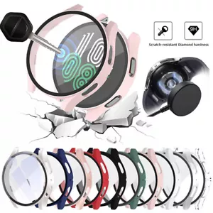 Hülle für Samsung Galaxy Watch 4-7 40mm/44mm Schutzglas Case Display Panzerfolie - Picture 1 of 28