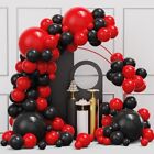 Different Size Red Black Balloons Latex Graduation Garland Arch Kit