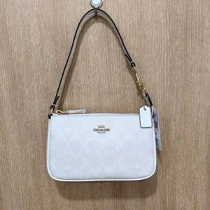 NWT COACH Nolita 19 Women's Shoulder Bag Versatile Handbag Purse Chalk White - Picture 1 of 4