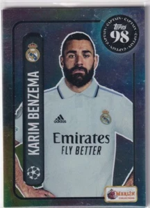 Topps Merlin Heritage 98 2022-23 Football Numéro 136 Karim Benzema - Picture 1 of 2