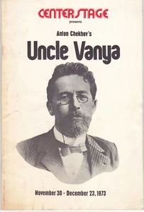 Uncle Vanya Nov Dec 1973 Center Stage Baltimore MD Original Playbill Magazine - Picture 1 of 5