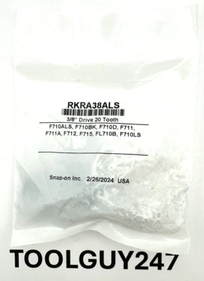HERRAMIENTAS A PRESIÓN RKRA38ALS 3/8" Accionamiento 20 Dientes Kit de Reparación de Trinquete F712 F715 FL710B Foto 1 de 4
