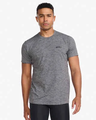 Nueva Camiseta 2XU Motion para Hombre - XX-Grande XXL 2XL HBM/BLK MR6475a Entrenamiento Correr Top Foto 1 de 4