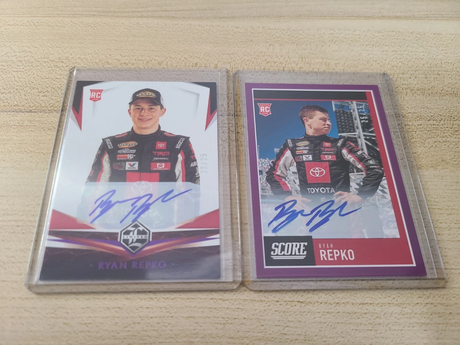 2021 Ryan Repko Chronicles Racing RC AUTO LOT Of 2 (22/25 & 25/25)