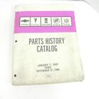 Vintage January 1,1982-December 31, 1986 Gm Parts History Catalog Reference 