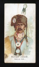 1888 N2 Allen & Ginter American Indian Chiefs #11 Black Hawk (Sac & Fox) GD