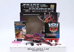 Thrust 100% Complete W/Box 1985 Vintage G1 Transformers Hasbro Action Figure - Picture 1 of 11