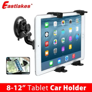 Car Mount Windscreen Suction Holder For iPad Mini Samsung Android Tablet 8-12" - Picture 1 of 8