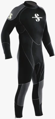 Scubapro 5mm OneFlex, Traje de neopreno completo para hombre con cremalleras al tobillo talla 3XL, (Negro) Foto 1 de 4