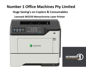 Lexmark M3250 Monochrome Network Laser Printer, Mobile Print, 6 Months Warranty - Picture 1 of 6