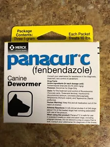 Panacur C Canine Dog Dewormer (Fenbendazole), 1 Gram - Picture 1 of 2