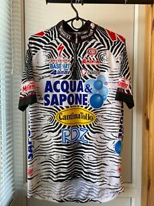 Vintage Nalini Specialized ACQUA & SAPONE Team Cycling Jersey Size 6