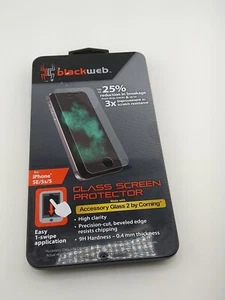 Blackweb Glass Screen Protector, iPhone SE/5S/5, Accessory Glass 2 by Corning - Picture 1 of 4