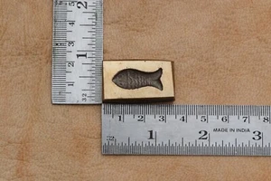 Vintage Rare Brass Bronze Silversmith fish Pendant Design Jeweler Die Mold Seal - Picture 1 of 6