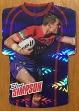 2010 NRL SELECT CHAMPIONS KNIGHTS STEVE SIMPSON JERSEY DIE CUT JDC97 CARD