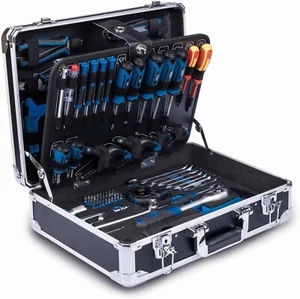 Scheppach Aluminium Werkzeugkoffer TB200 gefüllt | 141 teiliges Werkzeug Set - Bild 1 von 9