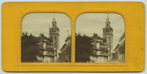 Stéréo contre la lumière 1860-70. Espagne. Séville. La Giralda. Sevilla. - Imagen 1 de 2