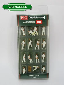 BNIB OO Gauge Peco Model Scene 5300 Cricketers -Cricket Team -15 Figures +Wicket - Picture 1 of 2