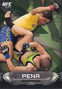 Julianna Pena 2014 Topps UFC Knockout Green Rookie Card #67 RC 19/99 277 269 200