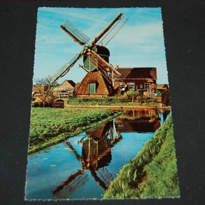 Vintage 1961 Chrome Postcard of a Picturesque Dutch Windmill - Picture 1 of 2