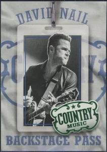 2014 Panini Country Music David Nail Green Parallel Backstage Pass Insert #12 - Picture 1 of 2