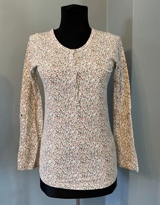 Zara TRAFALUC Long Sleeve Top Floral Size S - Image 1 of 4