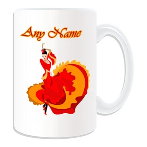 Personalisierte Geschenk Flamenco Tänzerin Tasse Spardose Tasse Tanz Spanien Sexy Girl Espana - Bild 1 von 20