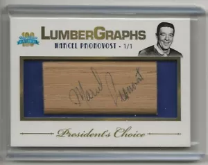 Lumbergraphs Centennial 2016-17 azul y blanco automático #50 Marcel Pronovost 1/1 - Imagen 1 de 2