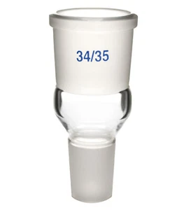 Eisco Expansion Adapter, Socket Size 34/35, Cone Size 24/29 - Borosilicate Glass - Picture 1 of 1