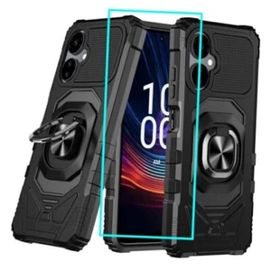 for Case with 1 Pack Screen Protector,Dual Boost Mobile Celero 5G 2024 Black - Picture 1 of 7