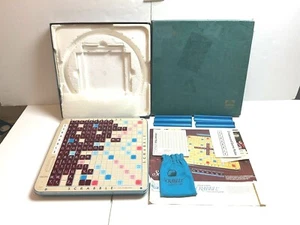100% Complete ! Scrabble Deluxe Game *Turntable* Rotating Board Score Pad 1977 - Picture 1 of 11