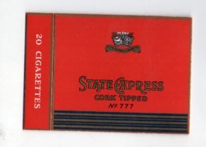 Old EMPTY cigarette packet 777 cork tipped #319 - Picture 1 of 2