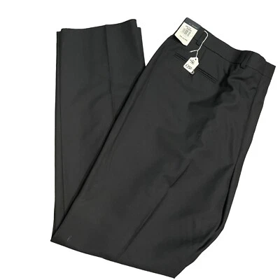 New Bill Blass Men's Slacks Size 46/37 Wool Black Pants Trousers Edward Style - Image 1 of 4
