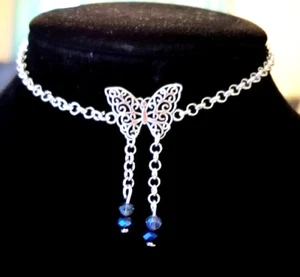 Cavigliera Farfalla Argento Farfalla Cavigliera Cristallo Donna Argento Cavigliera - Foto 1 di 9
