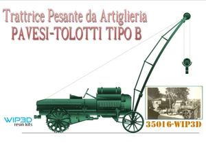 TRATTRICE PESANTE DA ARTIGLIERIA PAVESI-TOLOTTI TIPO “B” CON GRU 35016  WIP3D - Foto 1 di 2