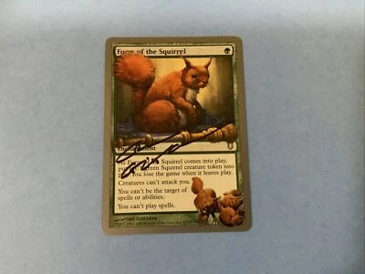 MTG Magic Form of the Squirrel Signed Proof x1 Unhinged UNH Carl Critchlow - Image 1 of 2