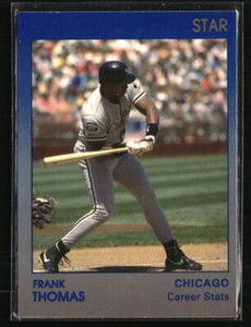 Frank Thomas 1991 Star Frank Thomas Blue #2  Baseball Card