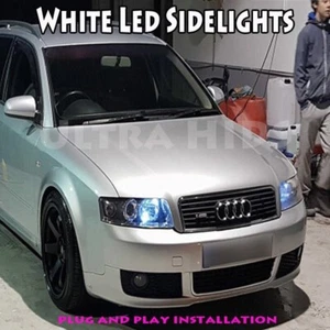 Luces laterales LED xenón blancas canbus 501 bombillas sin errores Audi A4 B6 - Imagen 1 de 2