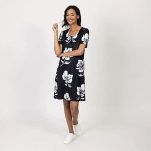 Kleid schwarz 42/44 Damen FASHION NEWS WendeKleid schwarz/weiß UVP:79€ N80 - Bild 1 von 3