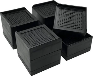 Bed Furniture Risers Adjustable Raise Blocks 1.534 and 6 inch Stilts Heavy Du... - Picture 1 of 2