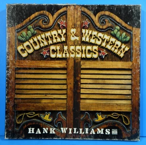 HANK WILLIAMS COUNTRY & WESTERN CLASSICS 3X LP 1982 GREAT CONDITION! VG++/VG!!A - Picture 1 of 10