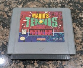 Mario's Tennis Nintendo Virtual Boy - Game Only, Untested