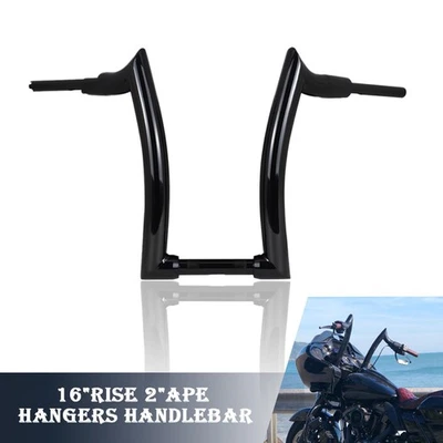 16'' Rise 2" Ape Hanger Handlebar Fit For Yamaha Virago XV125 XV250 Route66 Foto 1 de 4