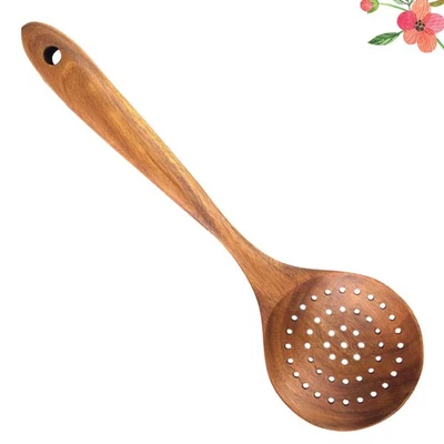 Natural Wooden Spoon Kitchen Spoon Non Stick Pan Soup Spoon for Home Store - Image 1 of 4