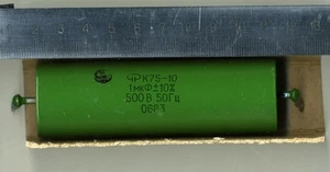 K75-10 Hybrid Paper-in-Oil Film Capacitors 0.1uF - 3.3uF ~500V Lot of 2 pcs - Picture 1 of 1